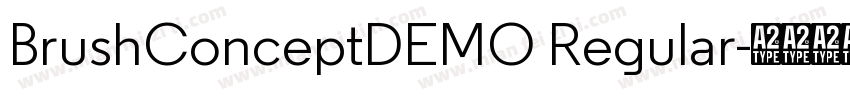 BrushConceptDEMO Regular字体转换